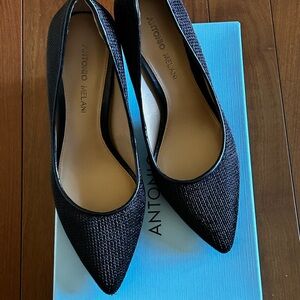 Antonio Melani Textured Black Heels